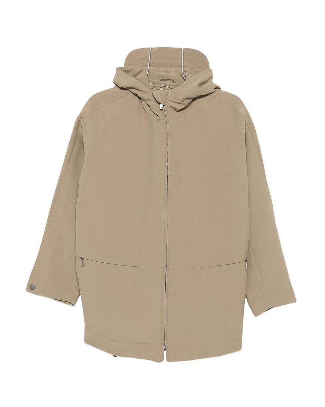 Emporio Armani Natural Cotton Blend Blouson Jacket