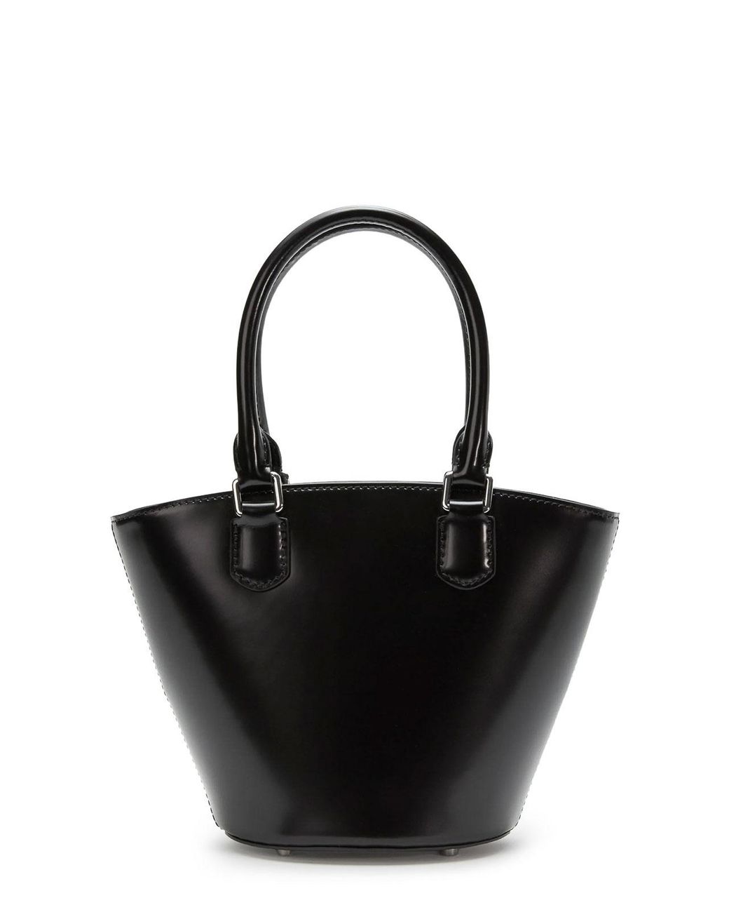 Self-Portrait Black Leather Shoulder Bag With Charms