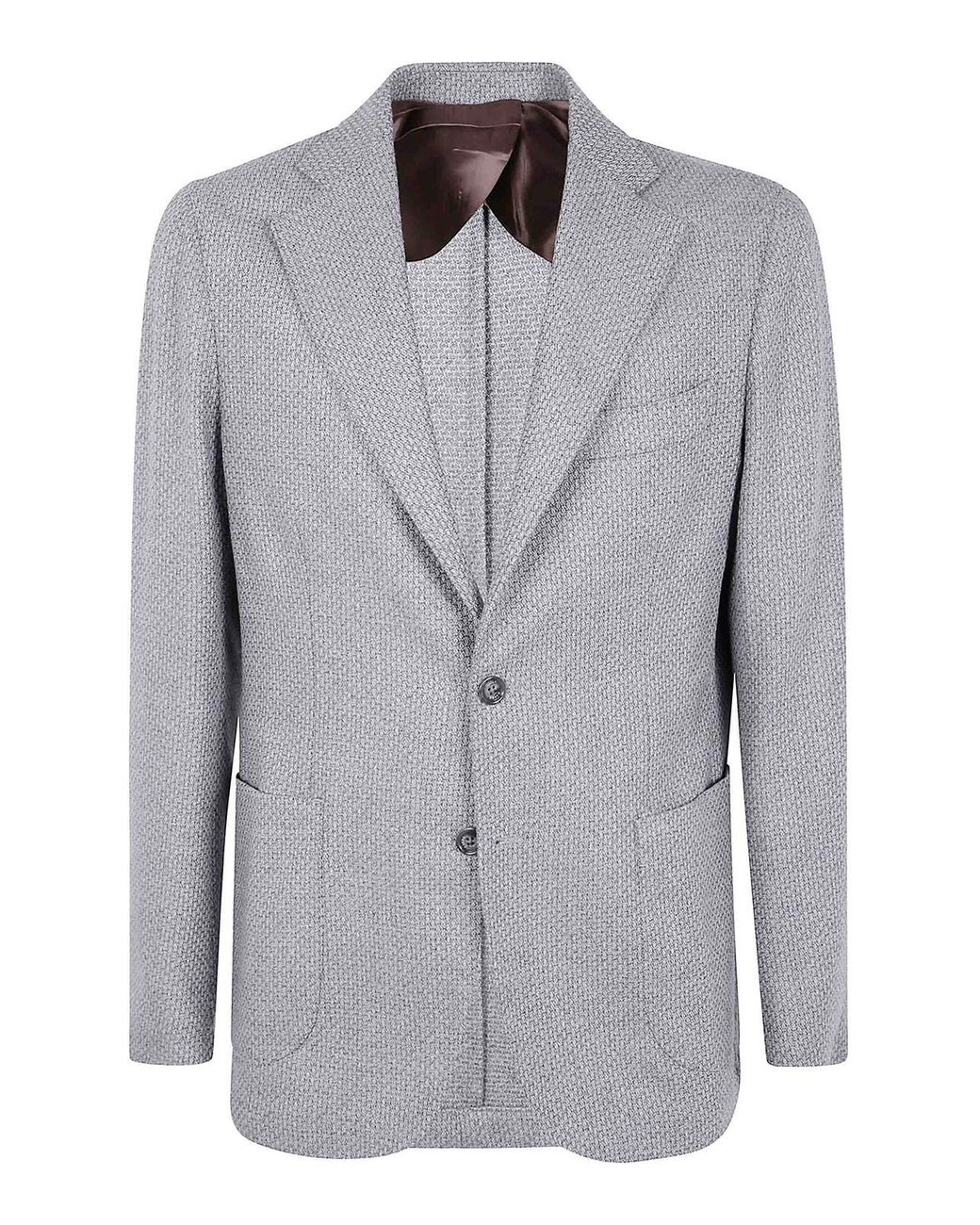 Barba Napoli Gray Bactive Mono Jacket for men