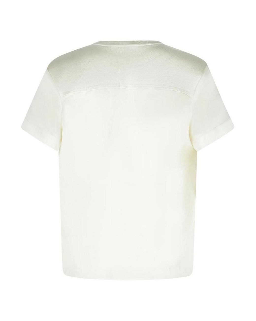Jonathan Simkhai White Addy Acetate Blend T-Shirt