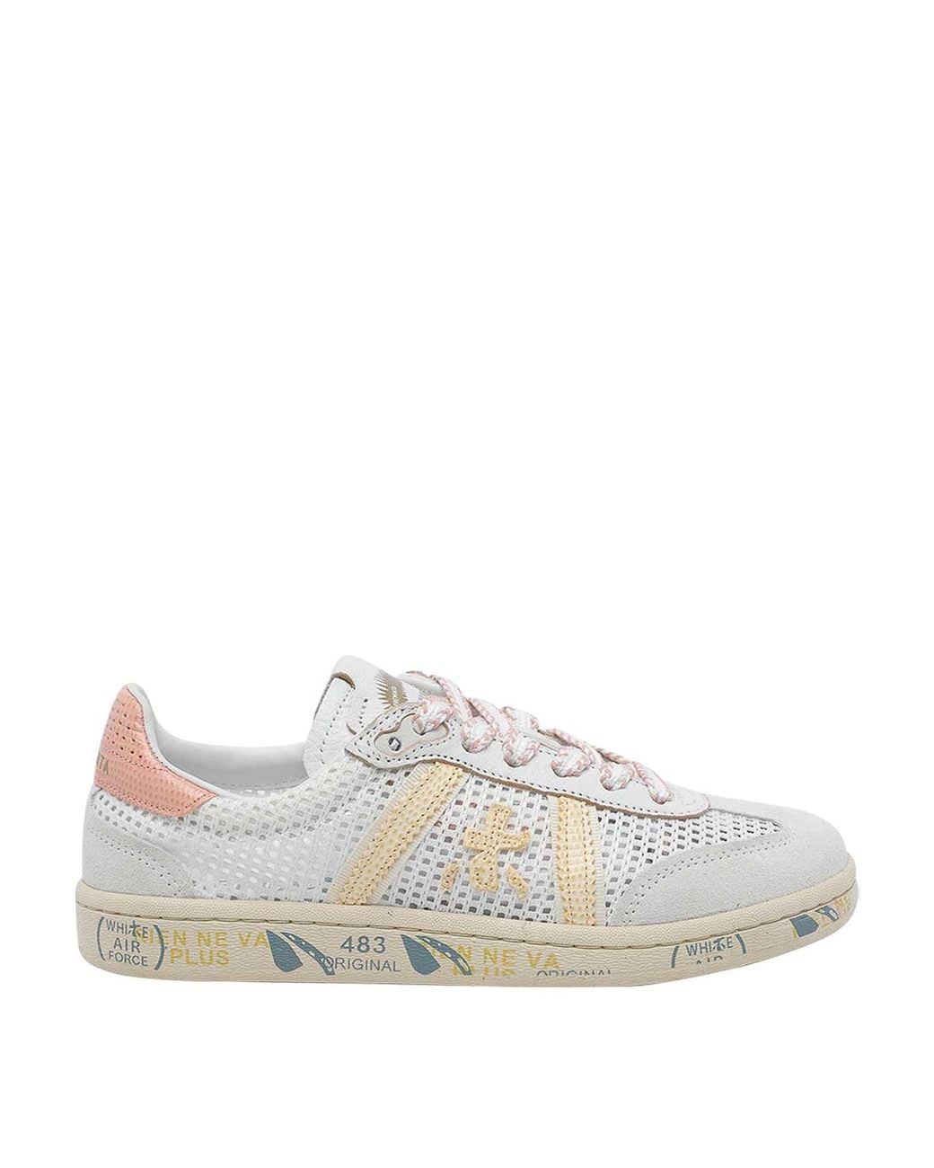 Premiata White Bonnied Sneakers