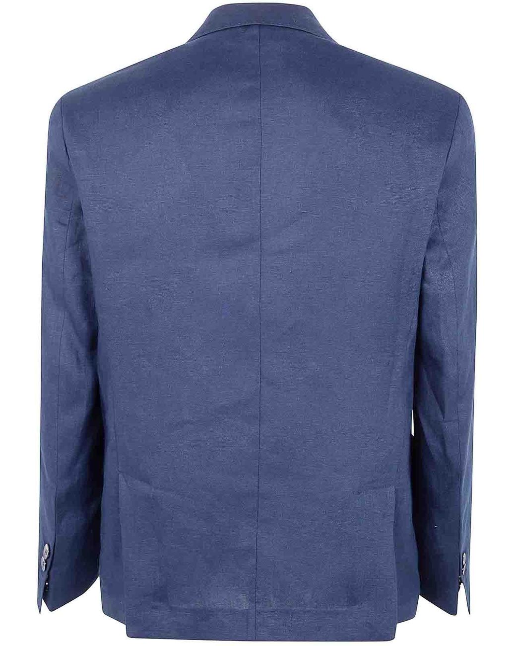 Michael Coal Blue Pure Linen Suit for men