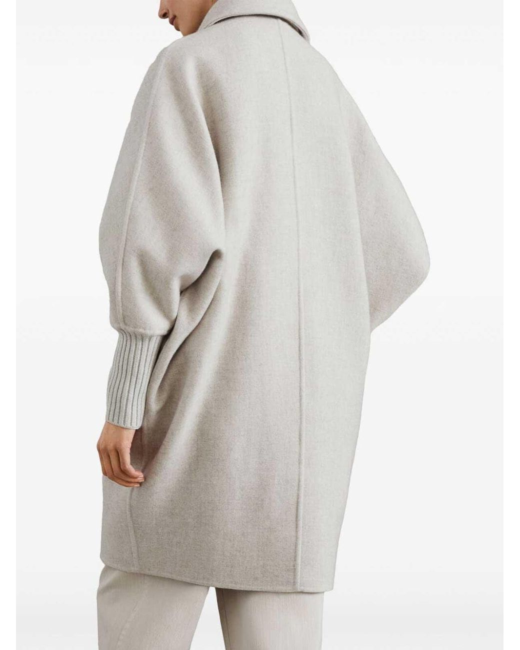 Brunello Cucinelli White Long Sleeve Coat