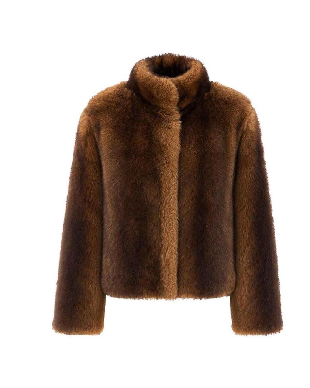 Yves Salomon Brown Real Fur Jacket