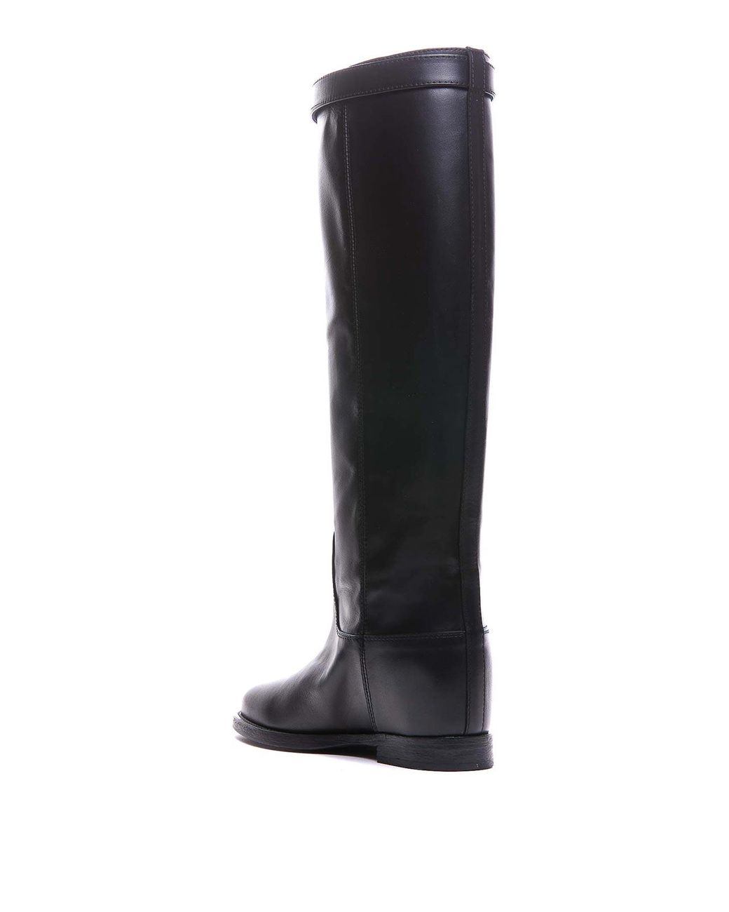 Via Roma 15 Blue Leather Boots