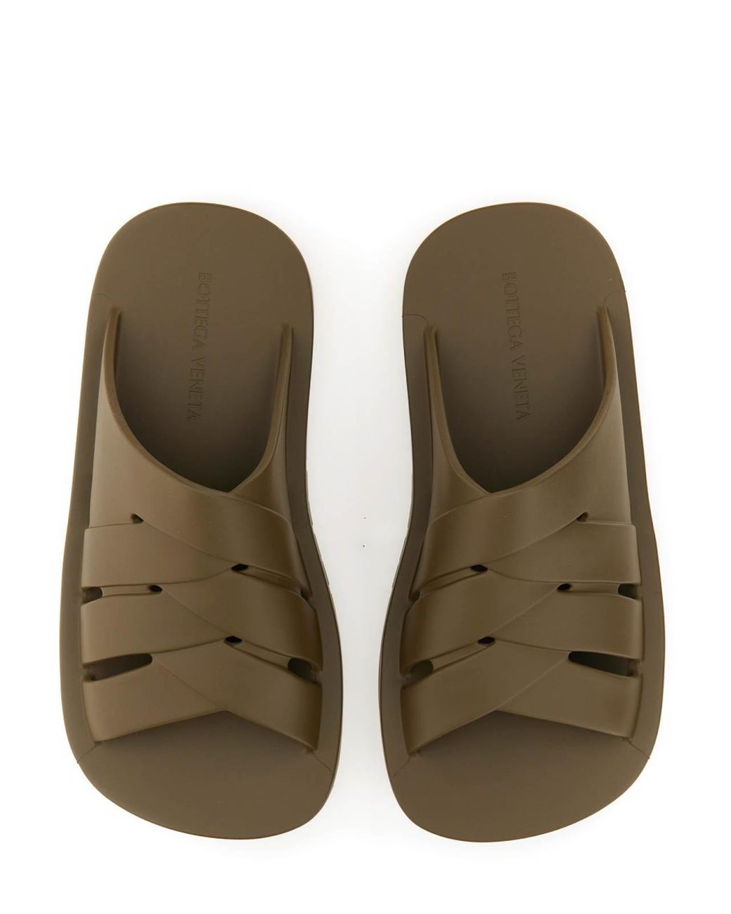 Bottega Veneta Brown Rubber Sandals for men