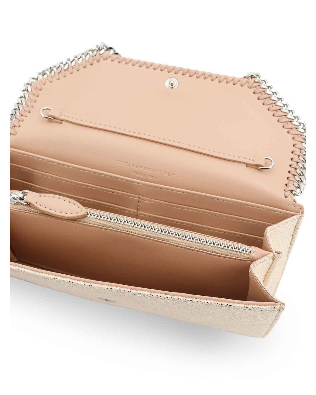 Stella McCartney White Falabella Continental Wallet Shoulder Bag
