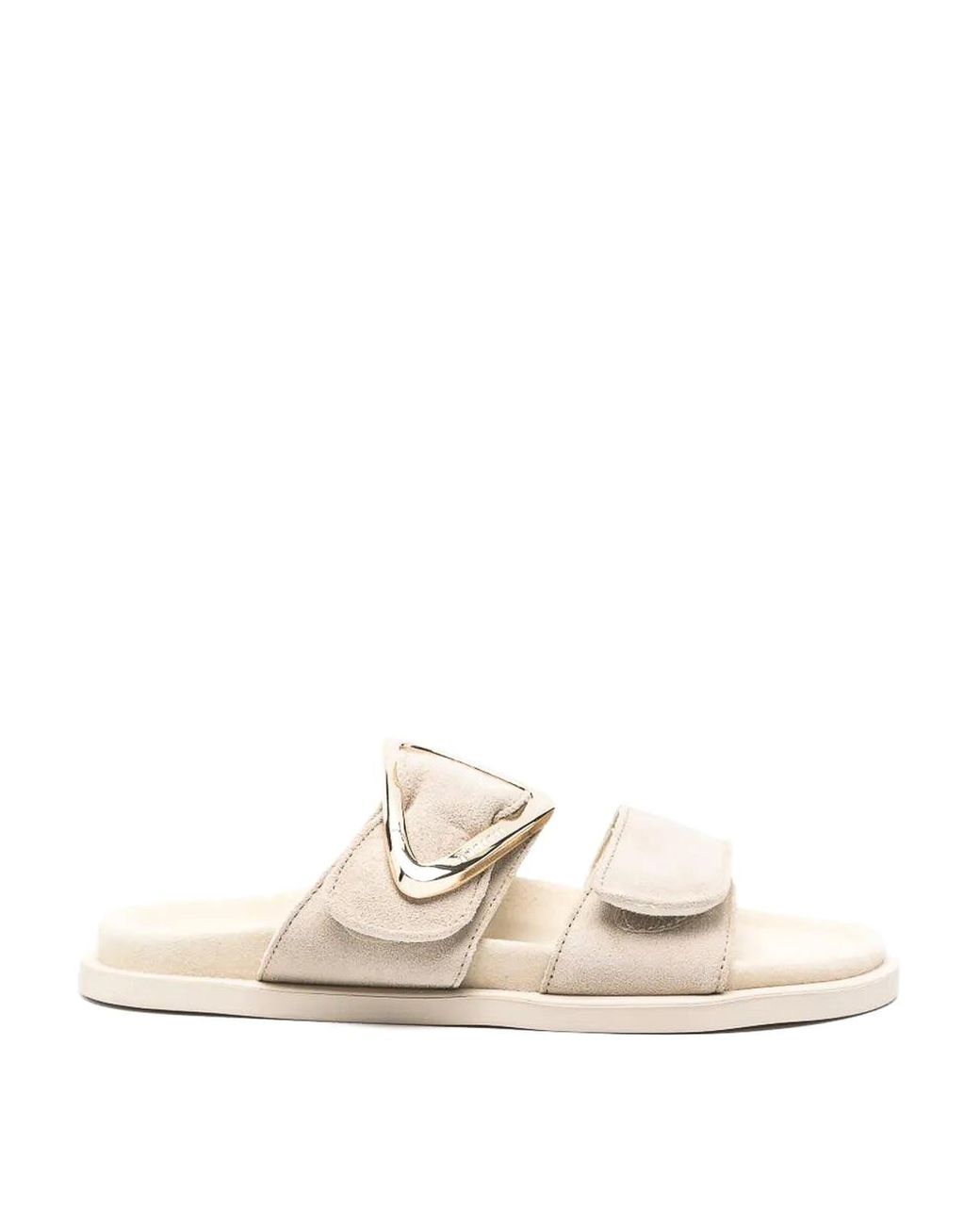 Inuikii White Dreamer Buckle Slippers