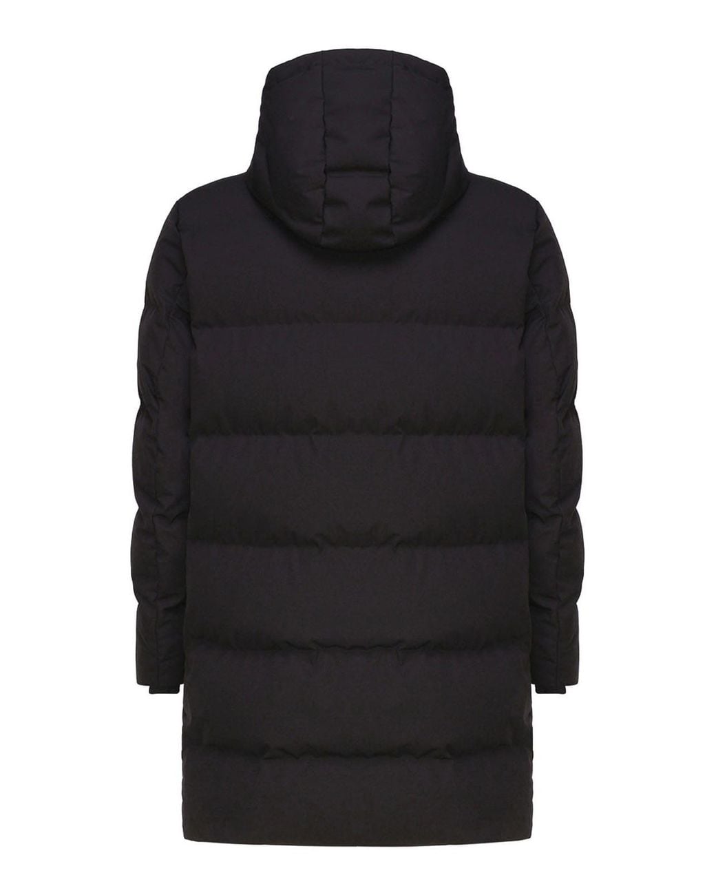 Fay Black Padded Long Coat for men