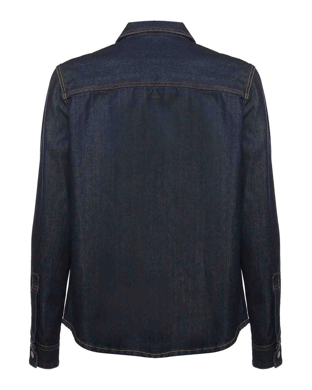 Giuliano Galiano Blue Matt Denim Shirt for men