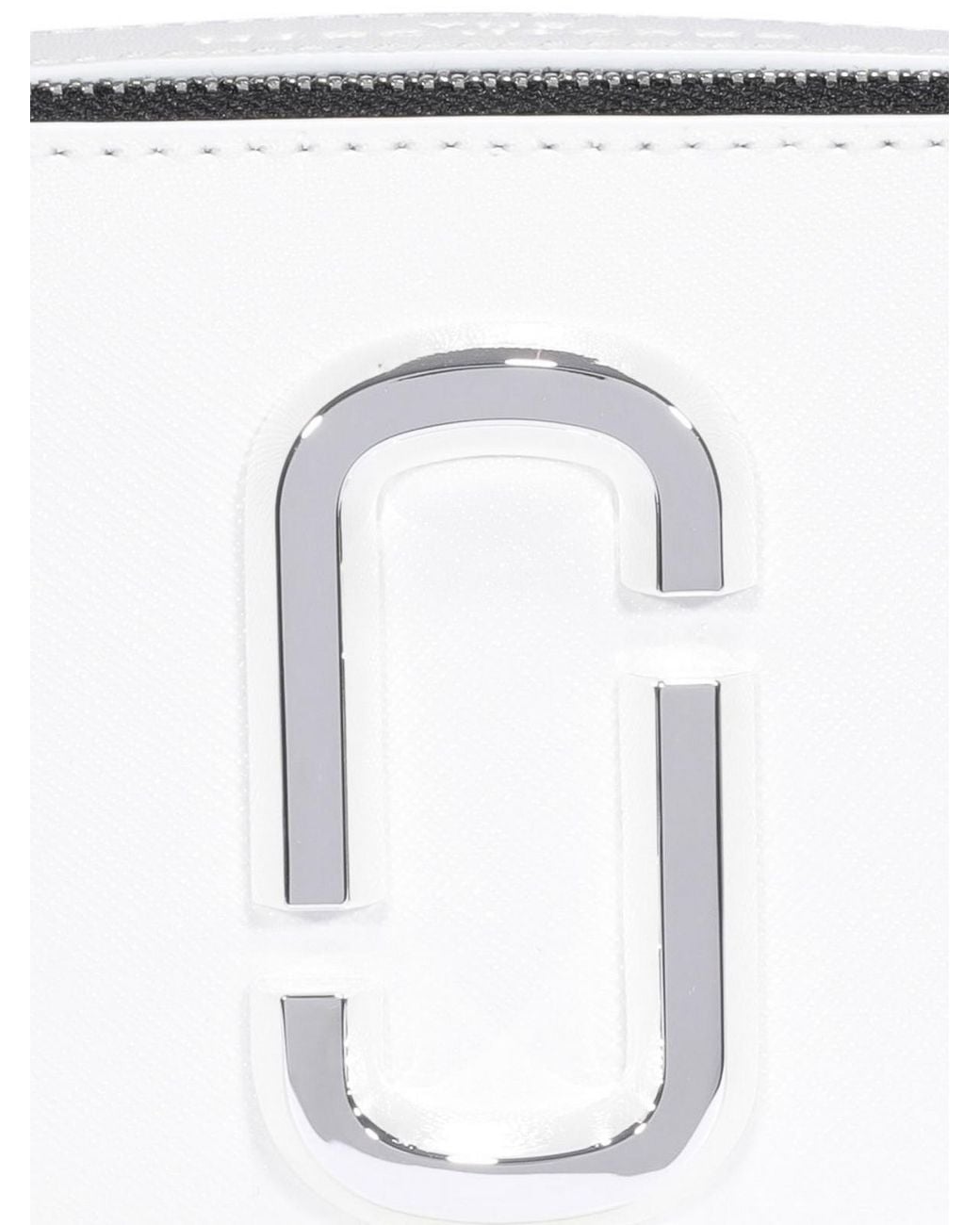 Marc Jacobs White The Snapshot Saffiano Leather Cross Body Bag