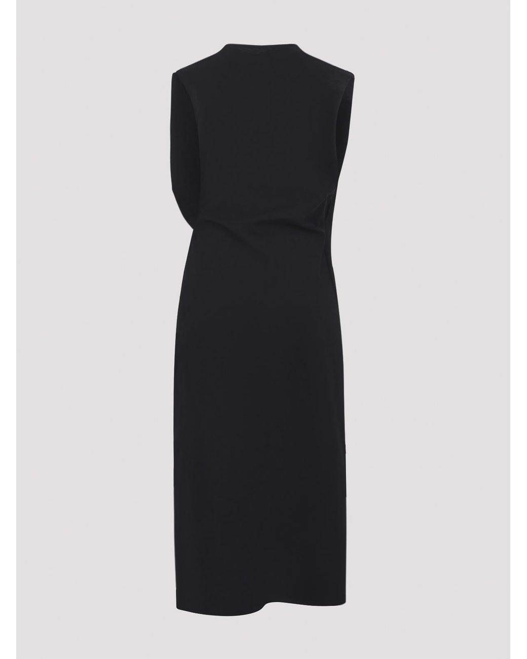 Jacquemus Black The Drap Midi Dress