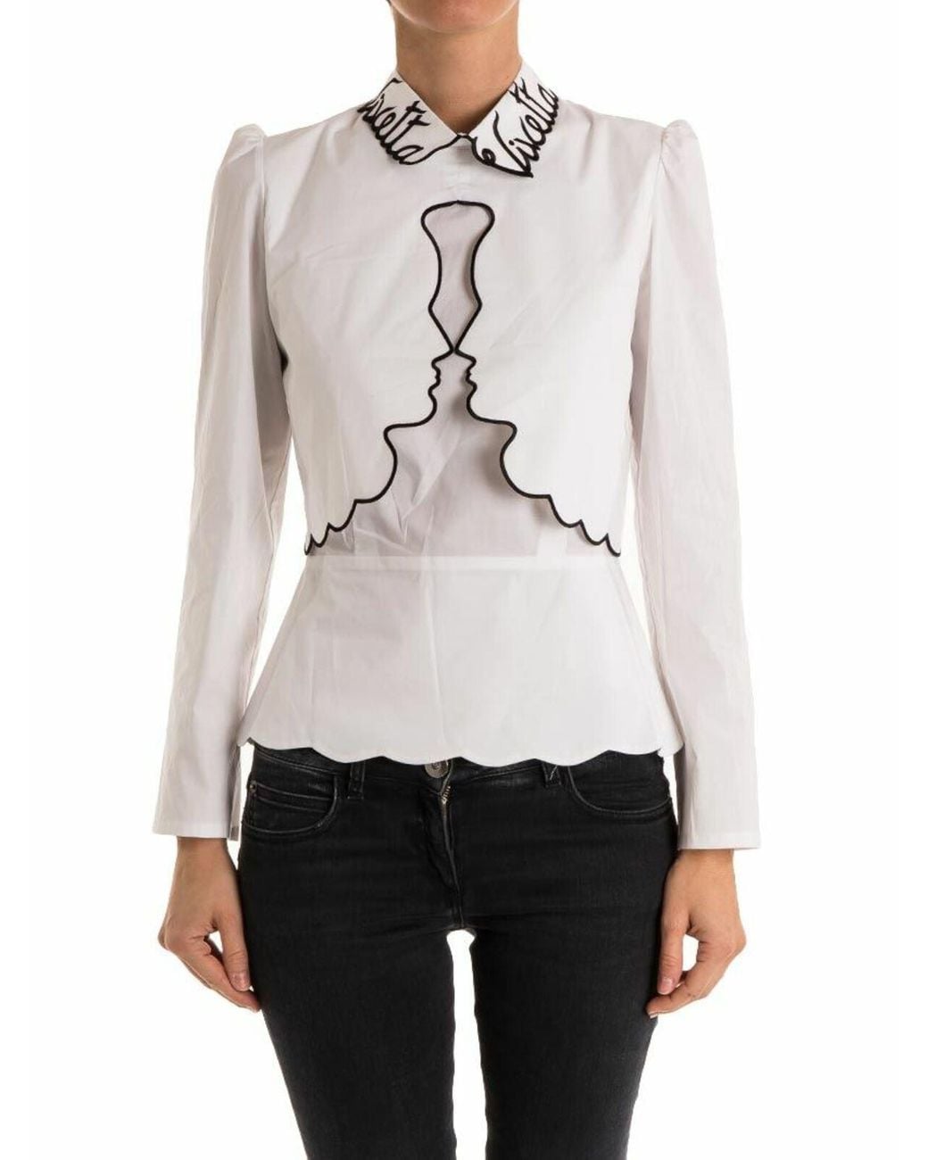 Vivetta Gray Cotton Blouse