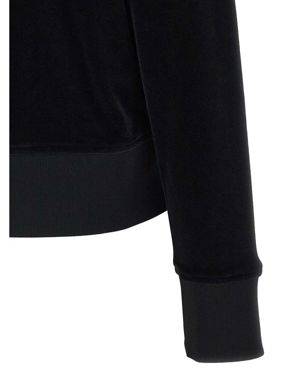 Burberry Black Vesper Velvet Hoodie