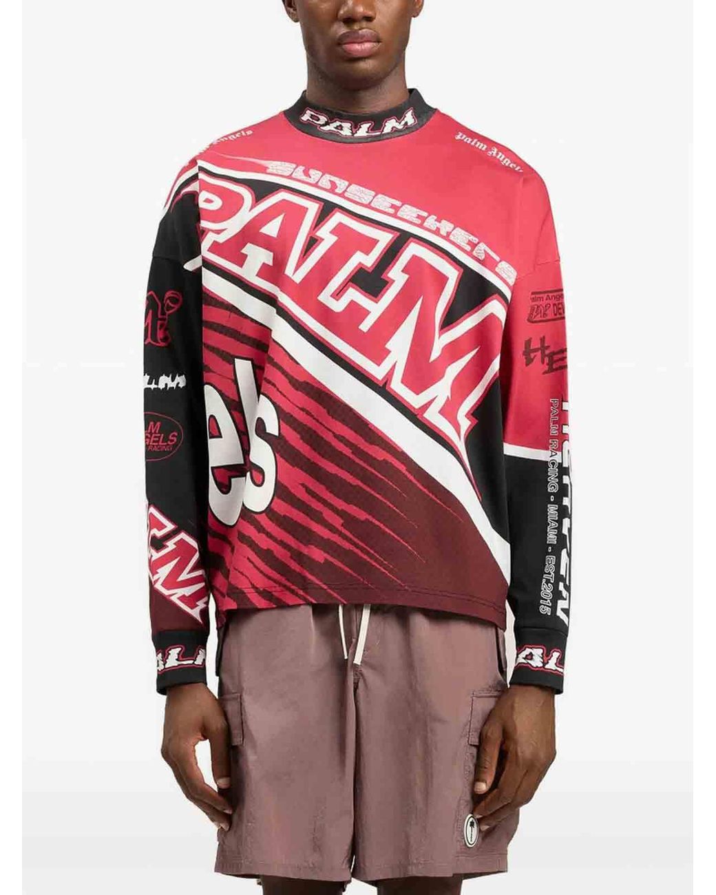 Palm Angels Red Sweatshirt for men