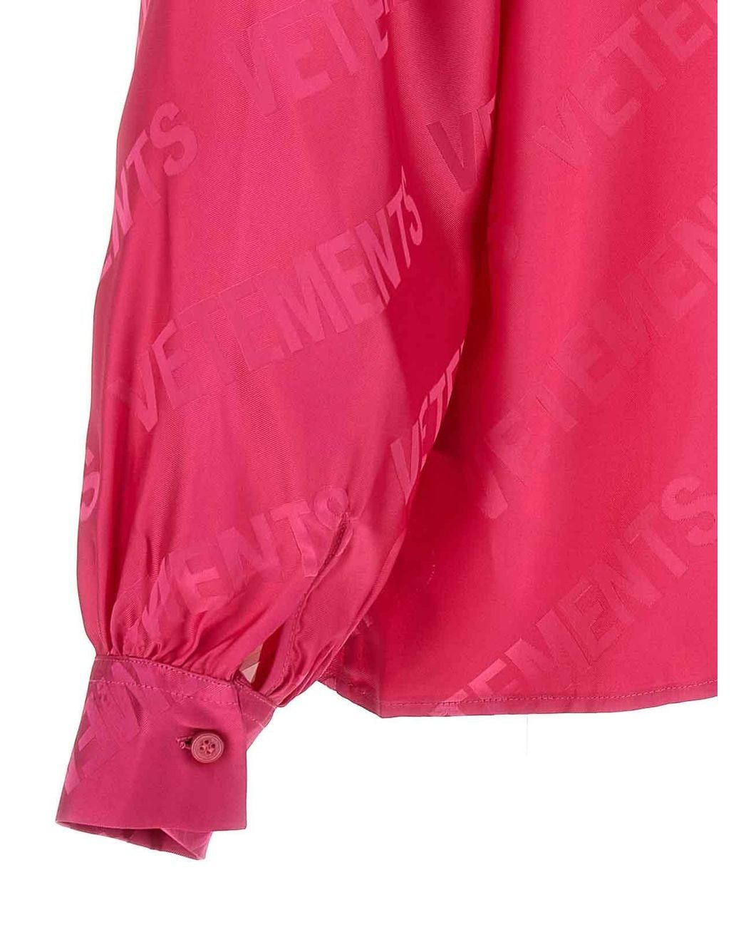 Vetements Pink 'Monogram' Blouse