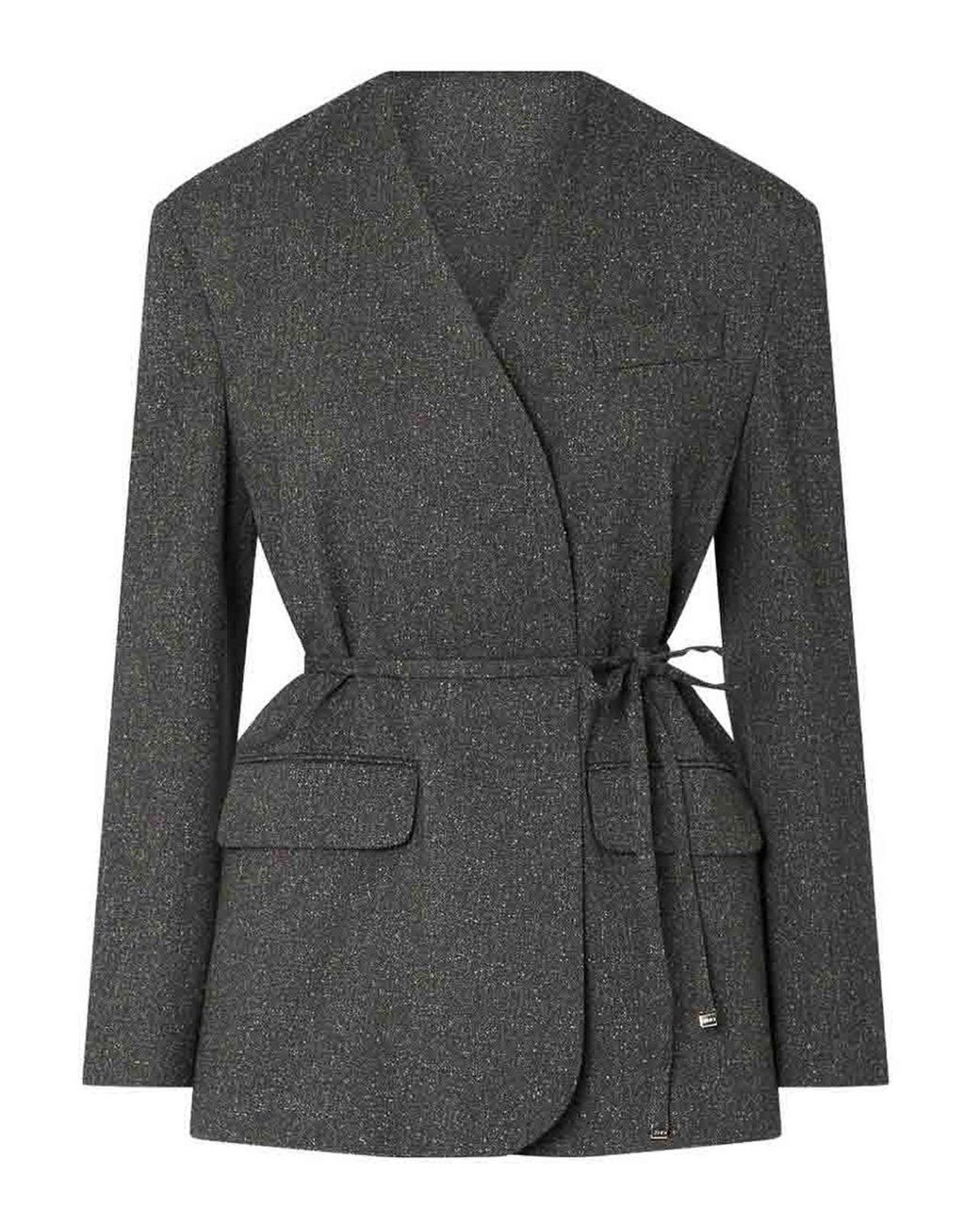 Liu Jo Black Minimal Jacket With Pockets