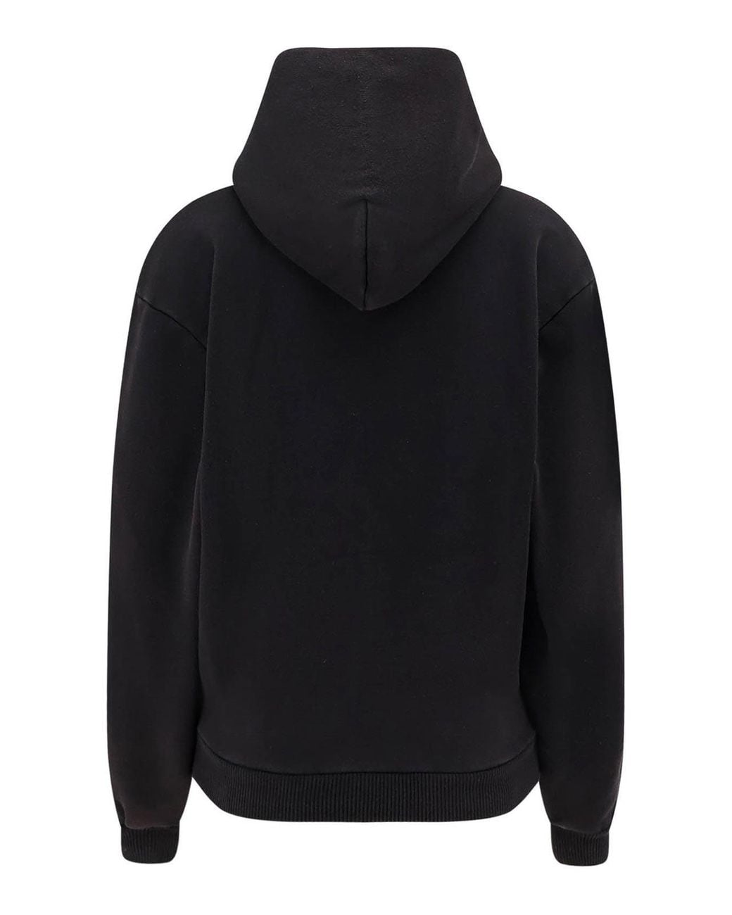 Coperni Black Logo-Print Kangaroo-Pocket Hoodie