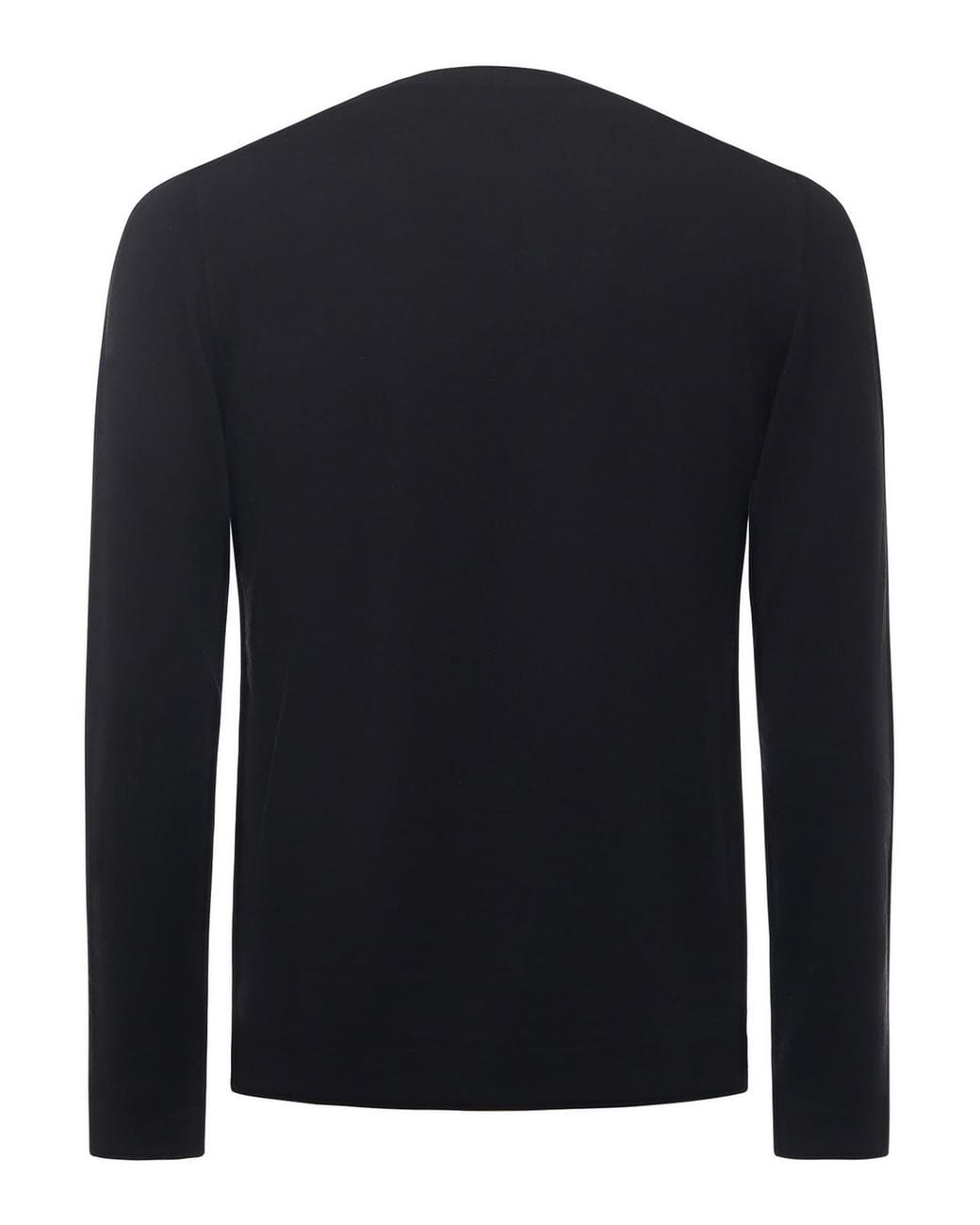 Alpha Studio Black Merino Sweater for men