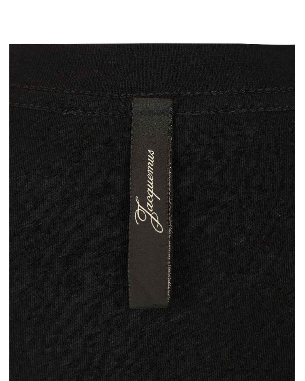 Jacquemus Black T-Shirt With Writing
