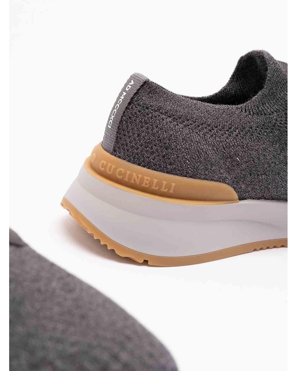 Brunello Cucinelli Sneaker in Gray für Herren