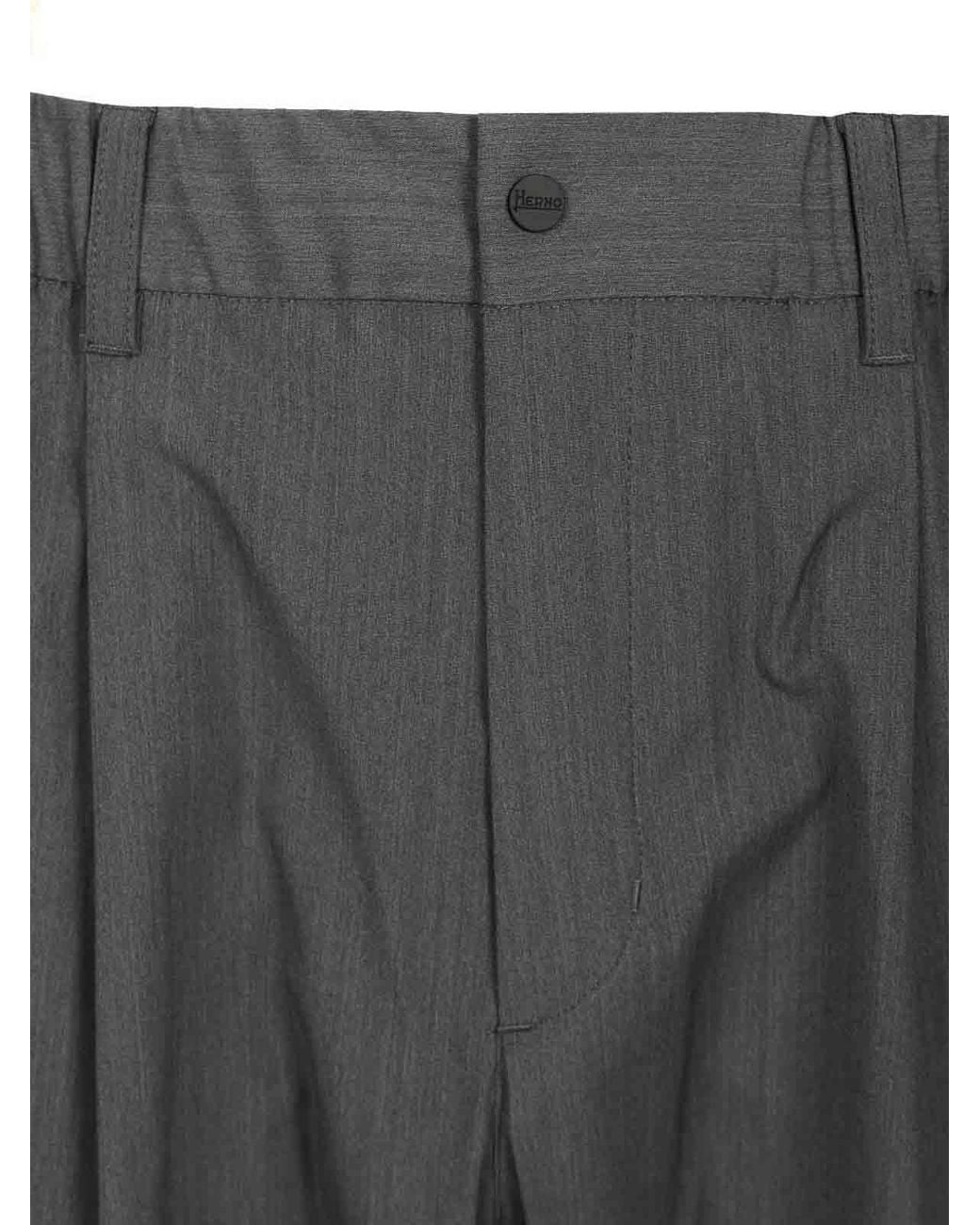 Pantalons Décontractés Herno pour homme en coloris Gray