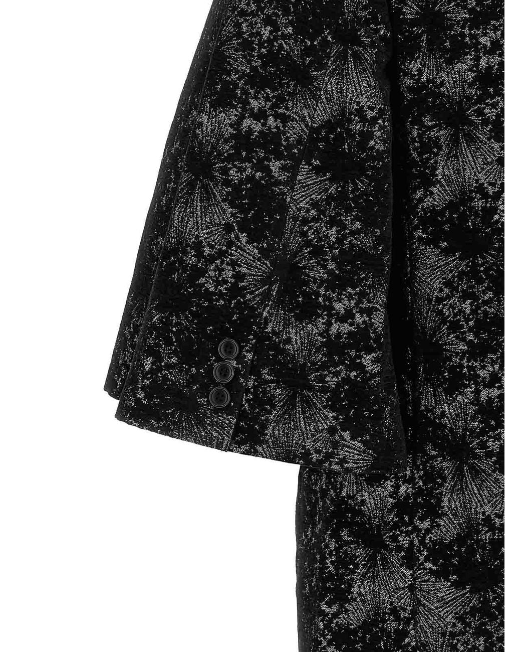 Comme Des Garcons Hommes Plus Black Flared Sleeves Blazer for men