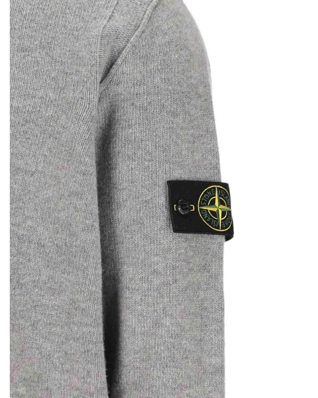Stone Island Gray Rws Melange Sweater for men