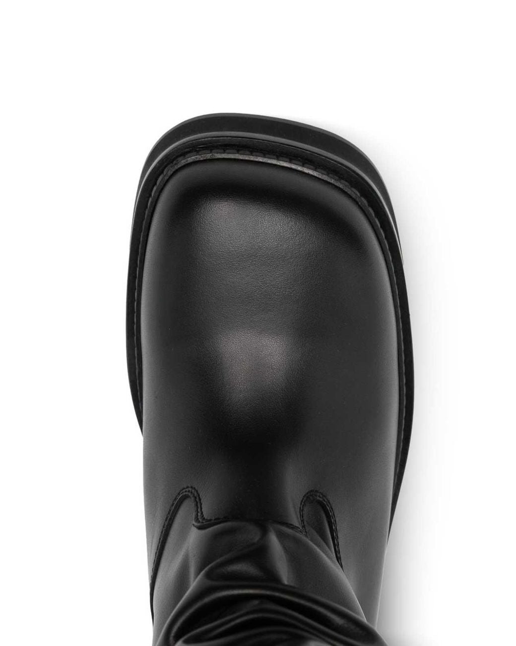 The Attico Black Robin Walk Leather Boots
