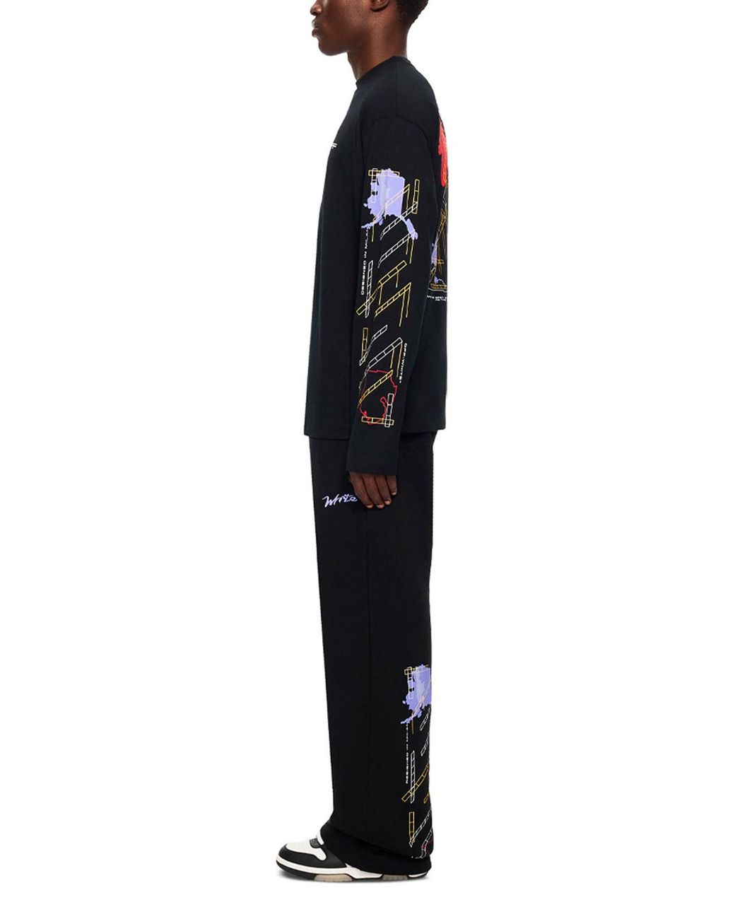 Off-White c/o Virgil Abloh Black 'Archigeography Arrow' Pants for men