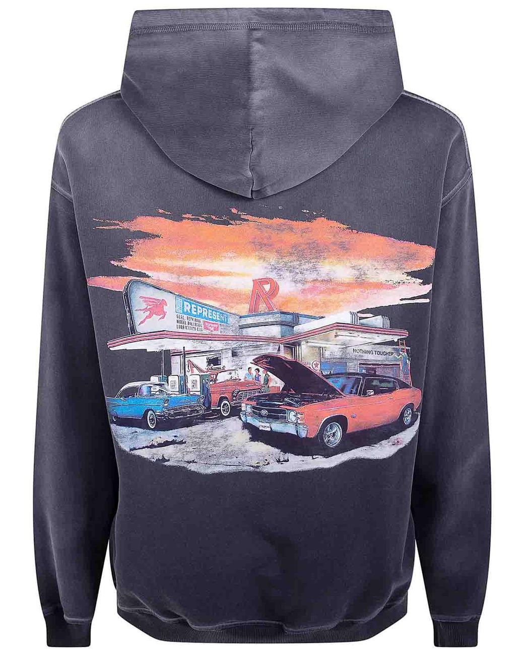 Represent Blue 24 Hour Service Hoodie for men