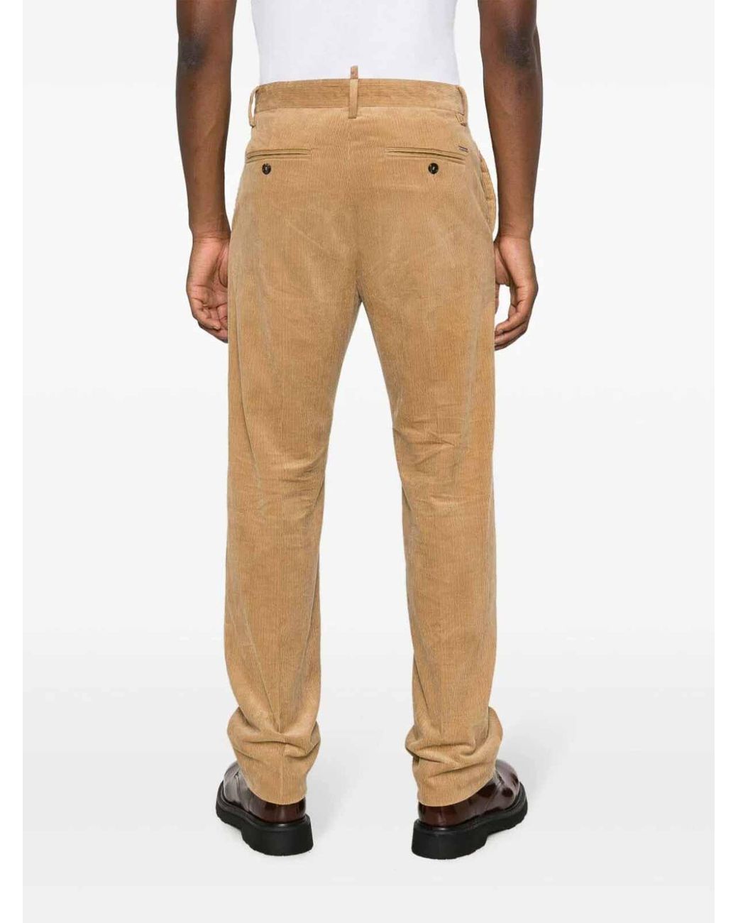 DSquared² Natural Straight Trousers for men