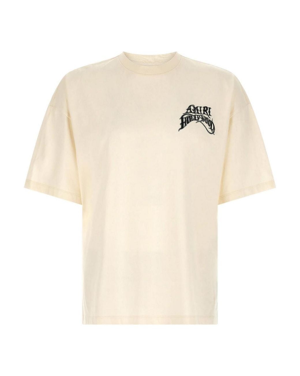 Amiri White T-Shirt With Hollywood Lj Skate Logo for men