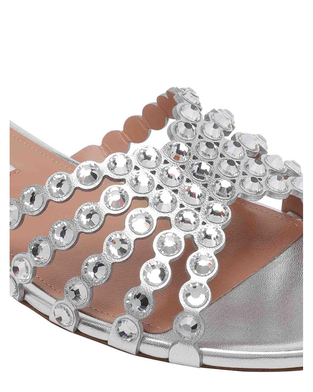 Aquazzura White Tequila Flat Sandals