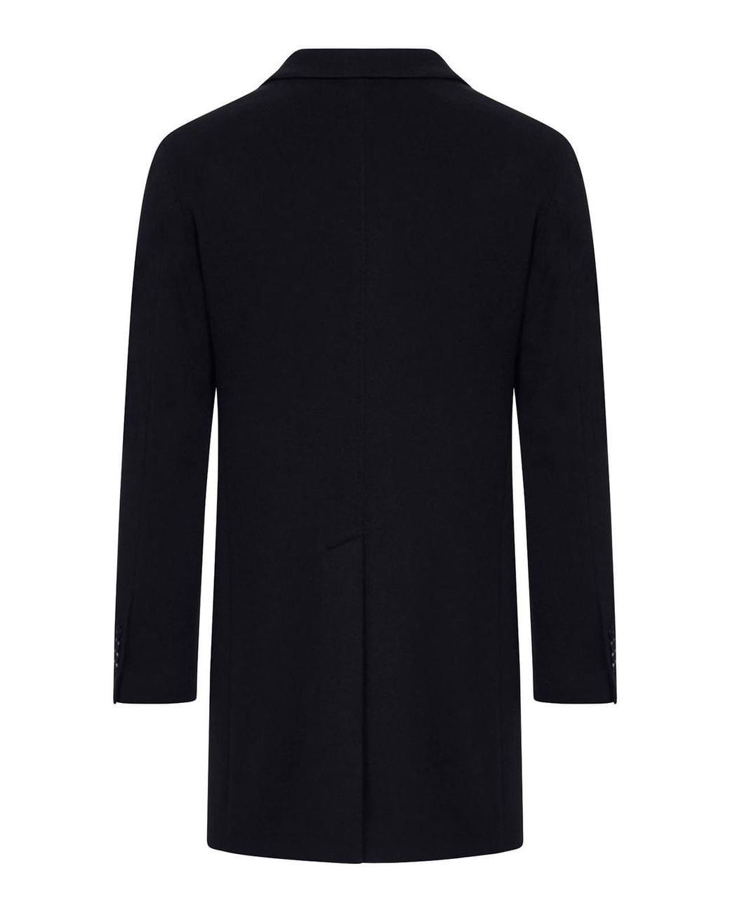 Tagliatore Blue Wool And Cashmere Coat for men