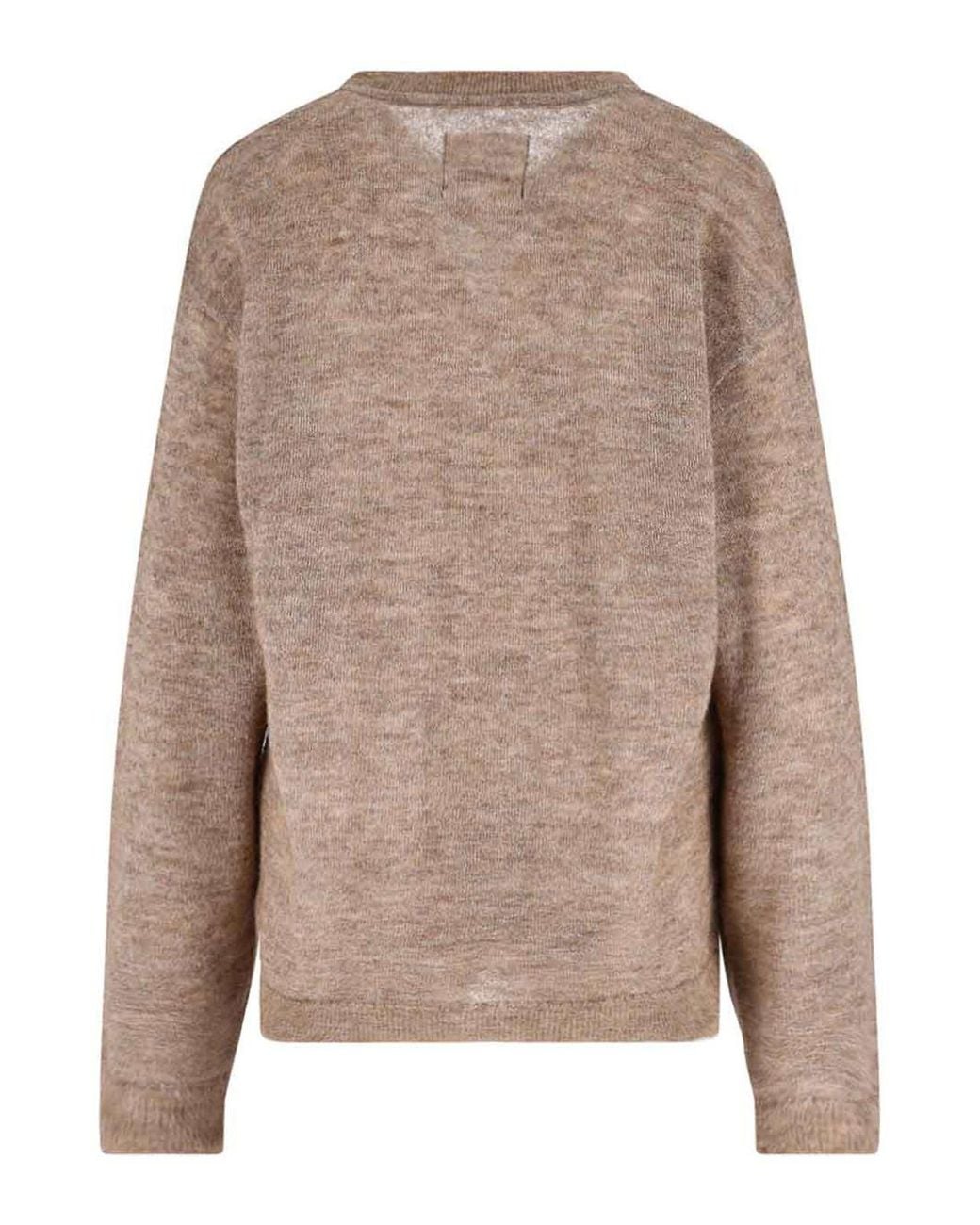 MYTHINKS Brown Alpaca Blend Sweater
