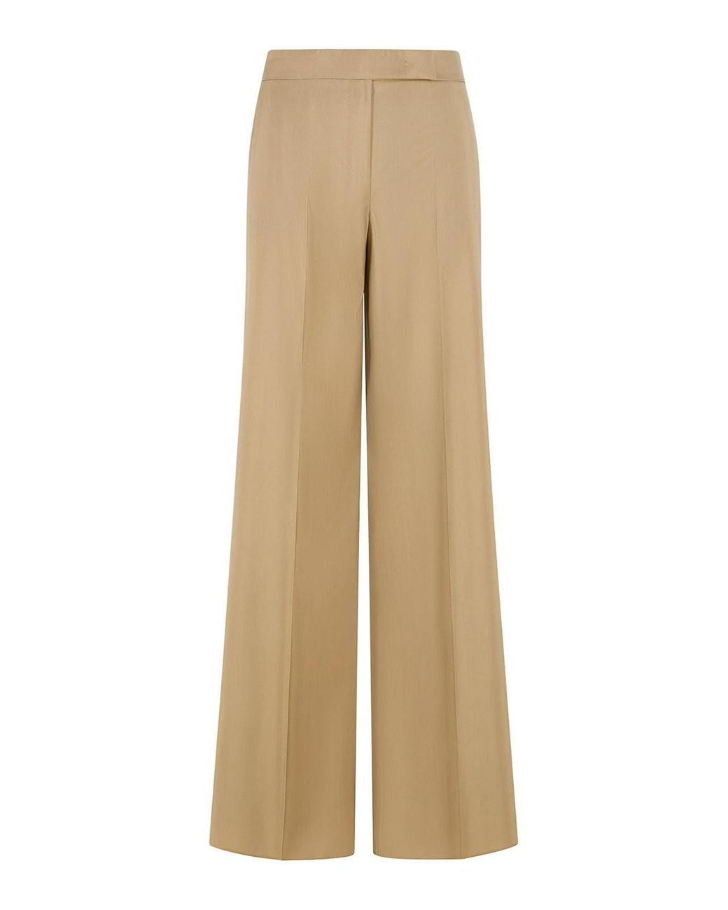 Max Mara Natural Bronte Virgin Wool Blend Pants