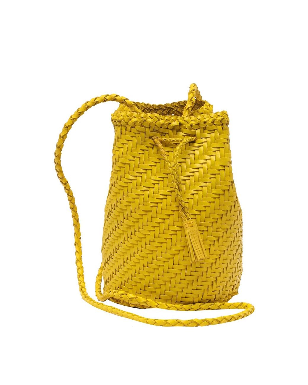 Dragon Diffusion Yellow Pompom Double Jump Bucket Bag