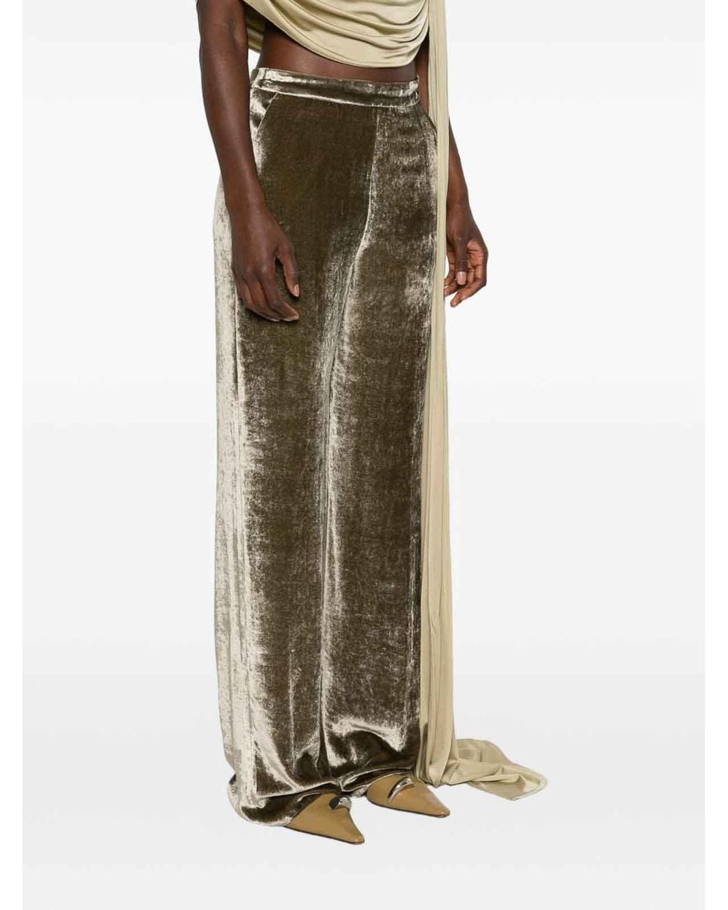 Etro Green Velvet Trousers
