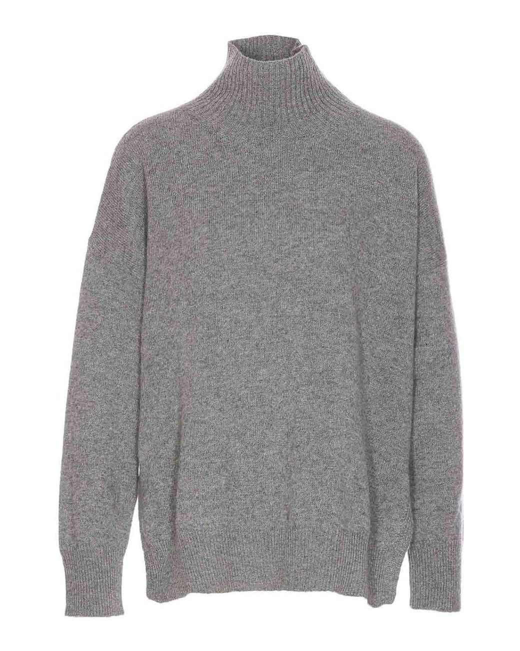 Roberto Collina Gray Turtleneck Sweater