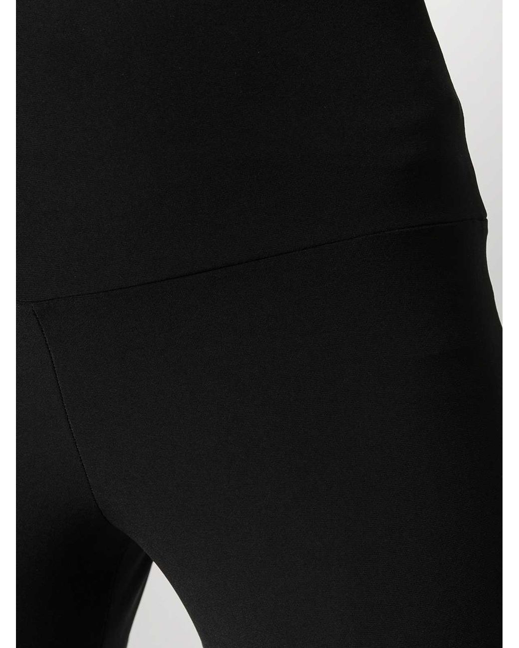 Norma Kamali Black High-Waisted Straight Leg Trousers