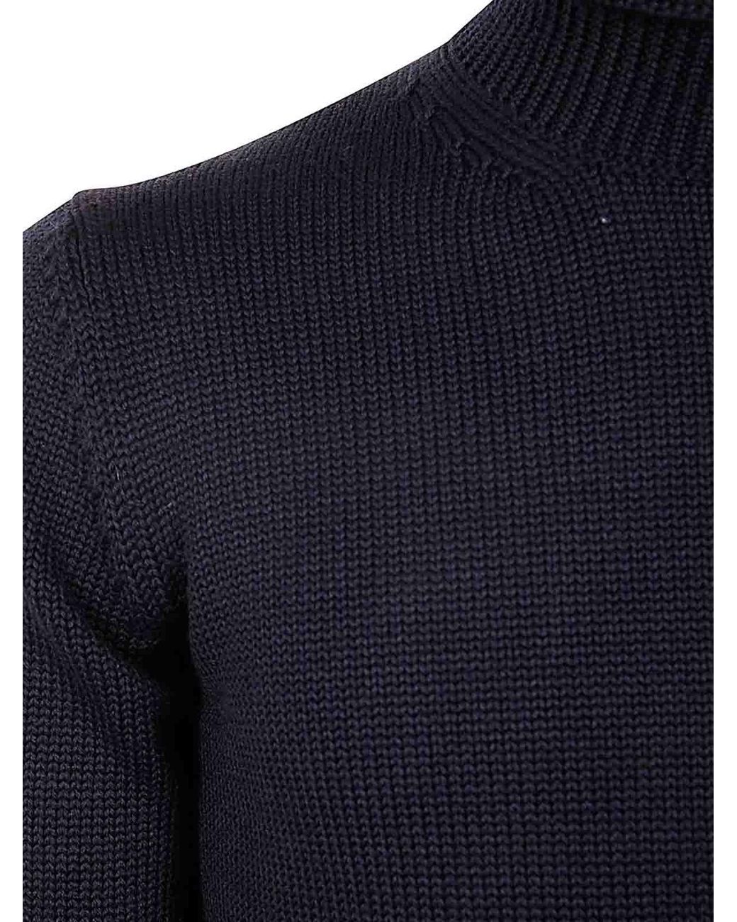Nuur Blue Long Sleeves Turtle Neck for men