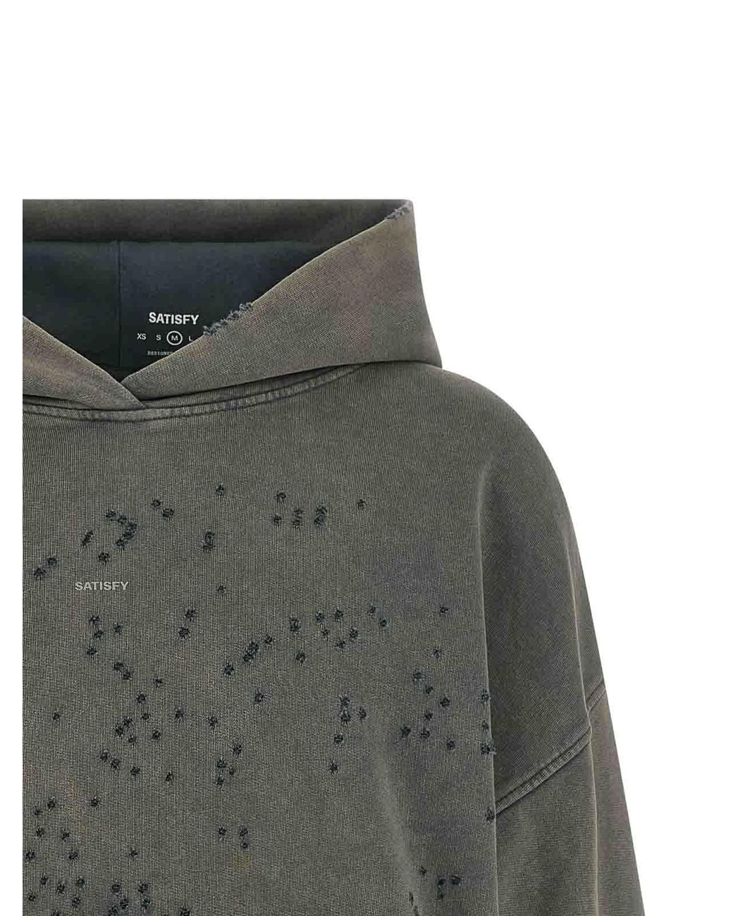 Satisfy Gray Mothtech Hoodie for men