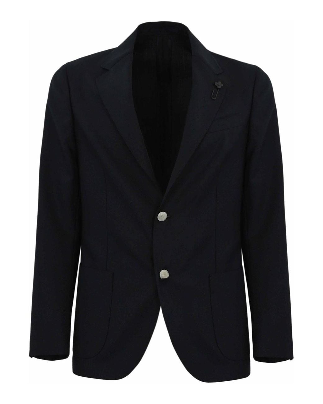 Lardini Black Wool Jacket for men