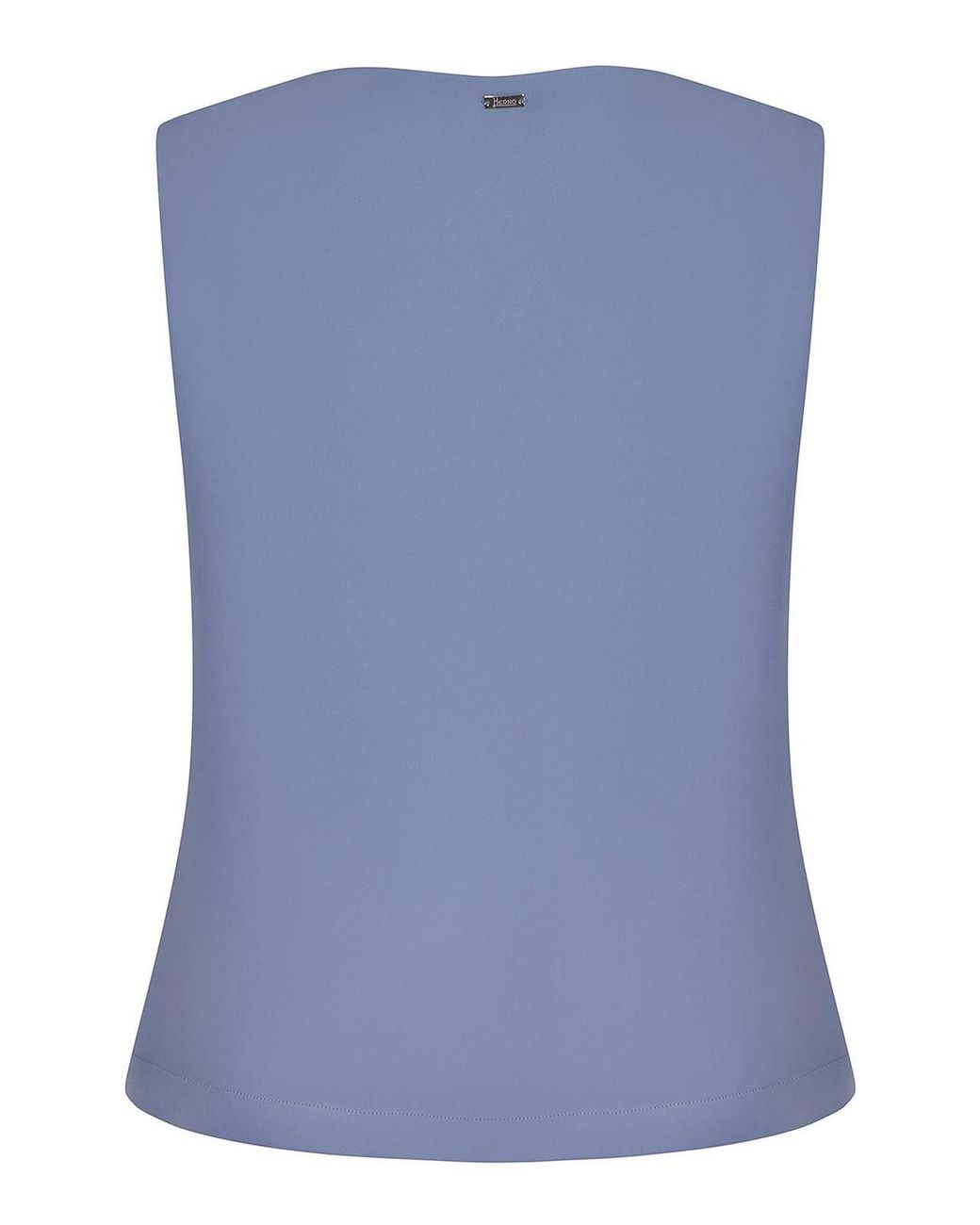 Herno Blue Blouse Made Of Satin