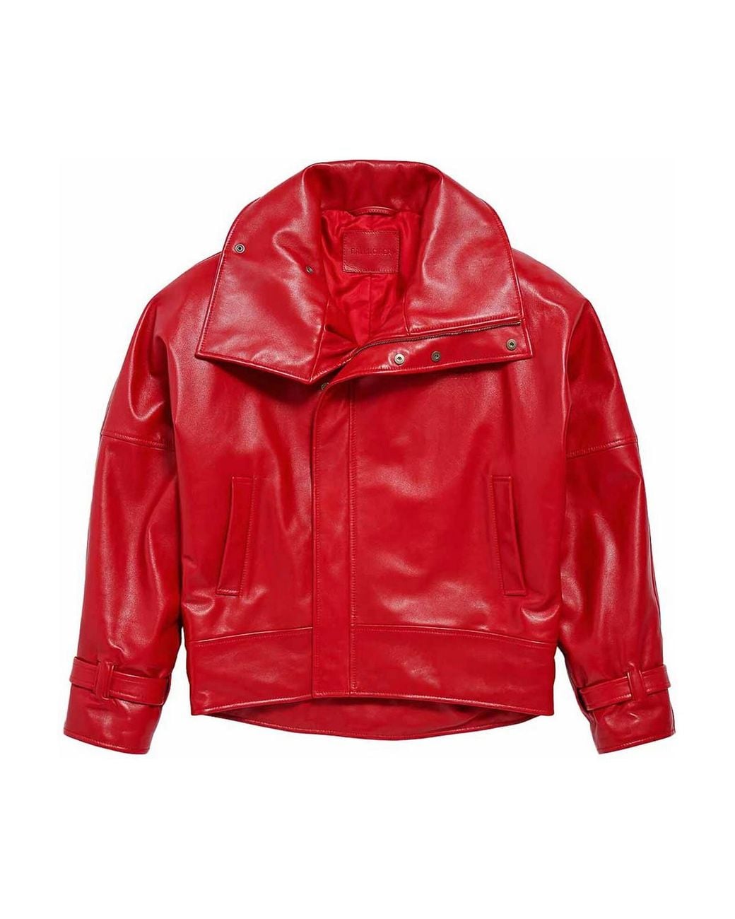 Balenciaga Red Big Collar Jacket