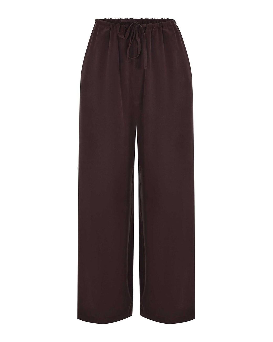 Alysi Purple Trousers Made Of Silk