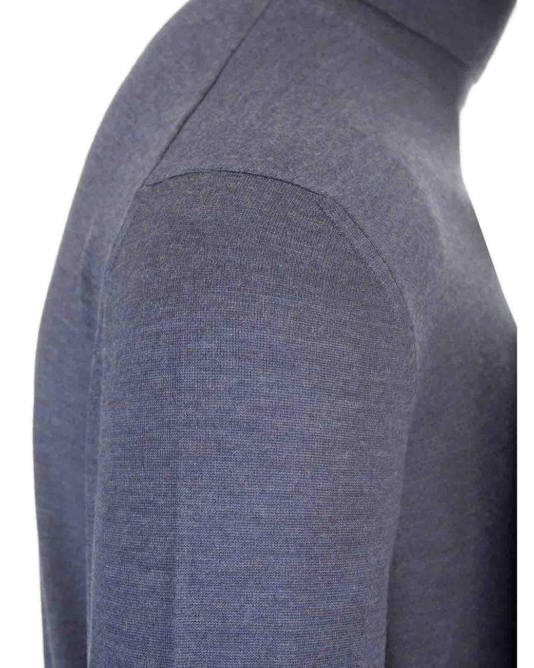 Mauro Ottaviani Blue Wool Turtleneck Wish for men