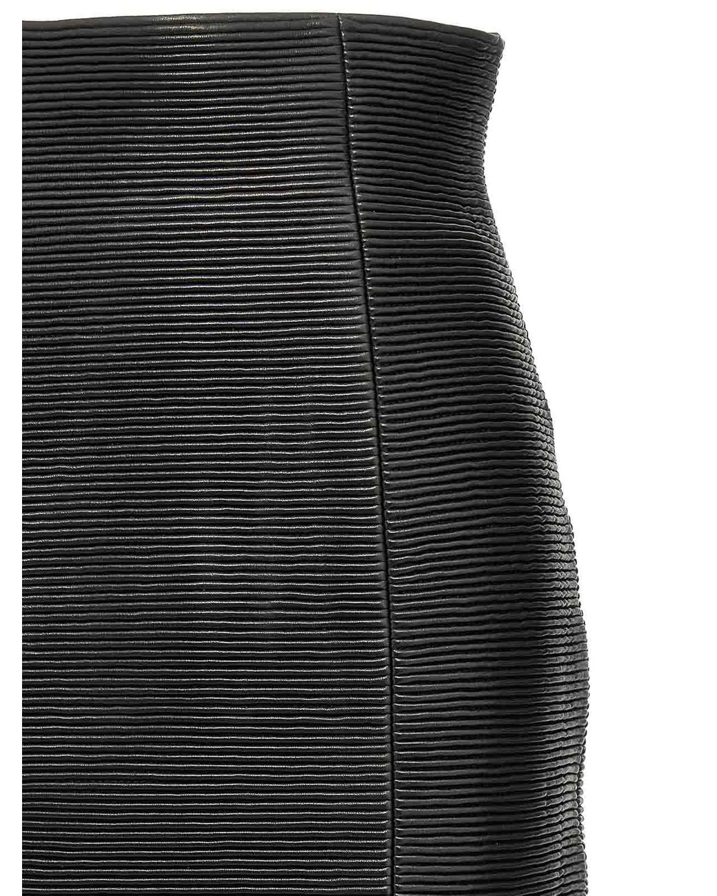 Balmain Black 'Hw Rolled' Skirt