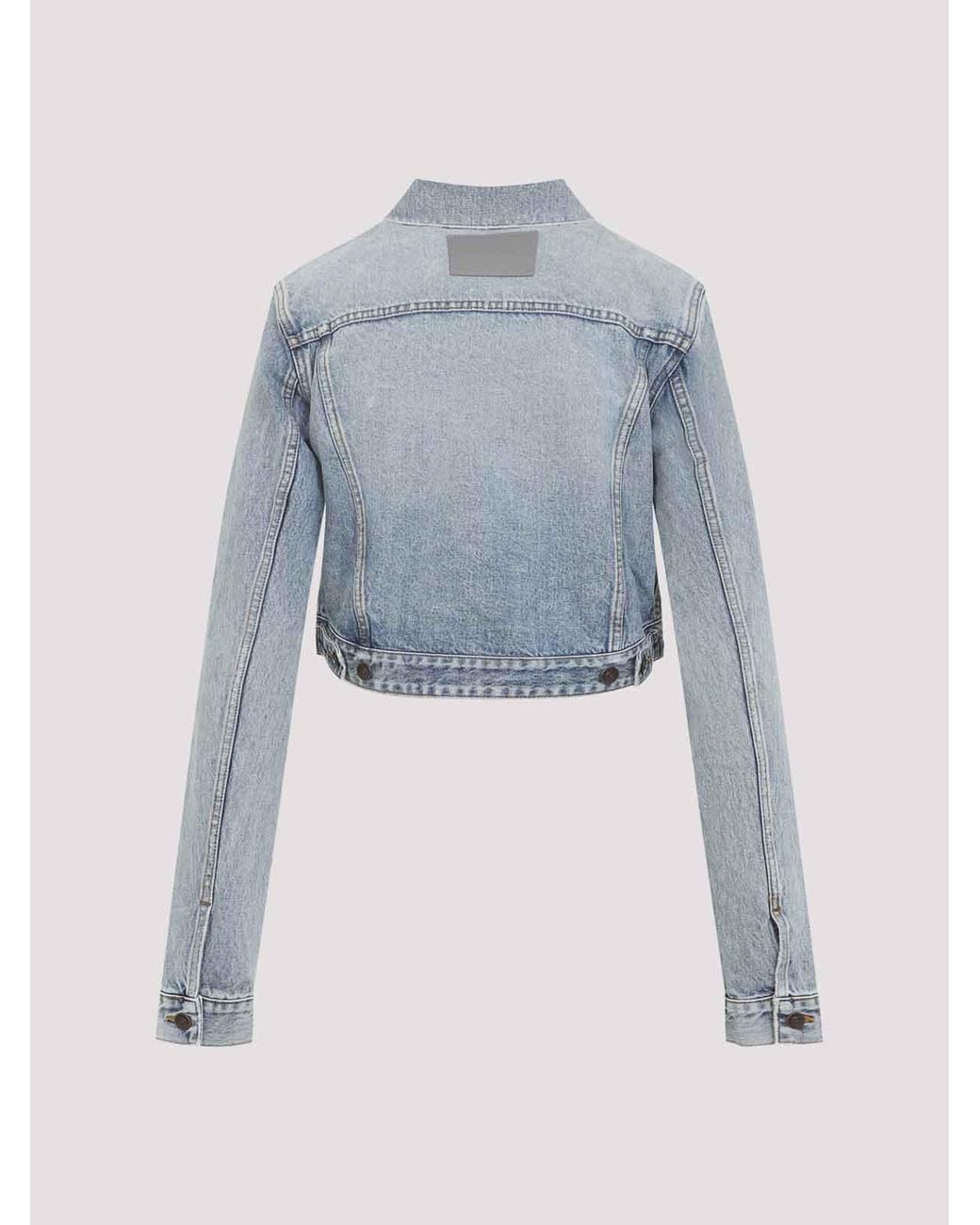 Balenciaga Blue Cropped Jacket